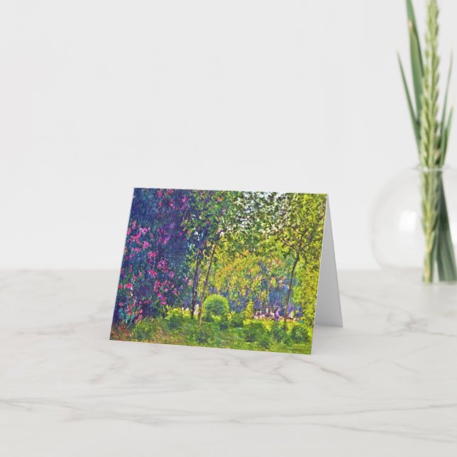 Parc Monceau Claude Monet Kort (Framsida)