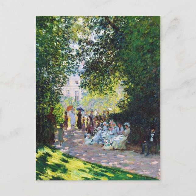 Parc Monceau Claude Monet-målning Vykort (Framsida)