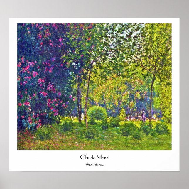 Parc Monceau Claude Monet Poster (Framsidan)