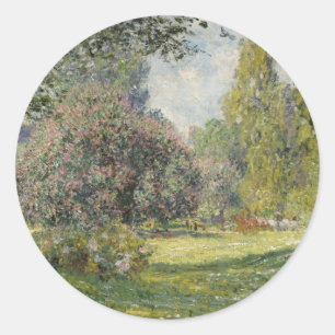 Parc Monceau - Claude Monet Runt Klistermärke