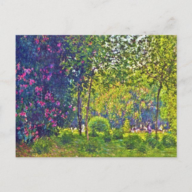 Parc Monceau Claude Monet Vykort (Framsida)