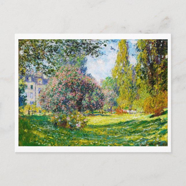 Parc Monceau, Paris Claude Monet Vykort (Framsida)