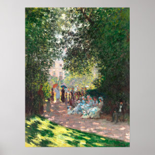 Parc Monseau av Claude Monet Poster