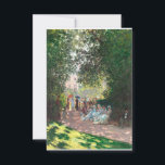 Parc Monseau av Claude Monet Tack Kort<br><div class="desc">Oscar-Claude Monet (UK: /ˈmɒ neɪ/, USA: /moʊɪ, Millaˈ-/, Fransk: [klod makenexi]; 14 november 1840 - 5 december 1926) var en Fransk målare och grundare av en imponerande målning som ses som en nyckel föregångare till modernisering, särskilt i hans försök att måla naturen enligt hans uppfattning[1]. Under sin långa karriär var...</div>