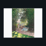 Parc Monseau av Claude Monet Vykort<br><div class="desc">Oscar-Claude Monet (UK: /ˈmɒ neɪ/, USA: /moʊɪ, Millaˈ-/, Fransk: [klod makenexi]; 14 november 1840 - 5 december 1926) var en Fransk målare och grundare av en imponerande målning som ses som en nyckel föregångare till modernisering, särskilt i hans försök att måla naturen enligt hans uppfattning[1]. Under sin långa karriär var...</div>