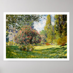 Parcen Monceau vid Claude Monet Poster