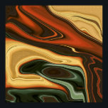 Parched Poster<br><div class="desc">Parched. Abstract textured art. Arid ground with deep pockets of water beneath.</div>