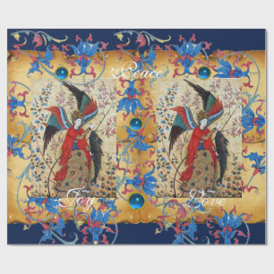 PARCHMENT ARCHANGEL RAPHAEL OCH FISH CHRISTMAS PAR PRESENTPAPPER