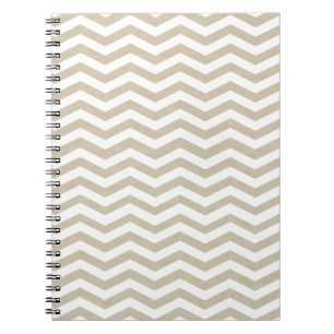 Parchment Chevron bärbar dator Anteckningsbok