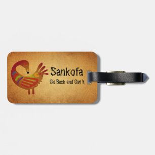 Parchment för ~ för Sankofa bagagemärkre Bagagebricka