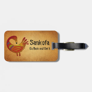 Parchment för ~ för Sankofa bagagemärkre Bagagebricka
