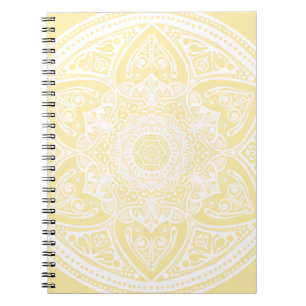 Parchment Mandala Anteckningsbok Med Spiral