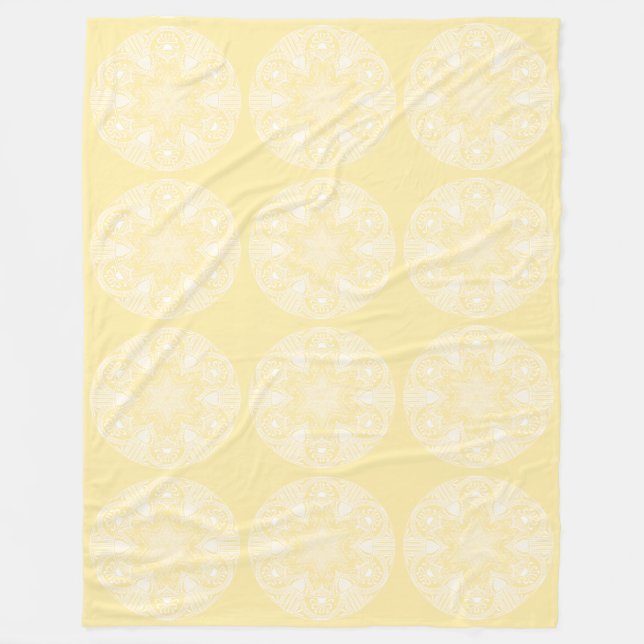 Parchment Mandala Fleecefilt (Framsidan)