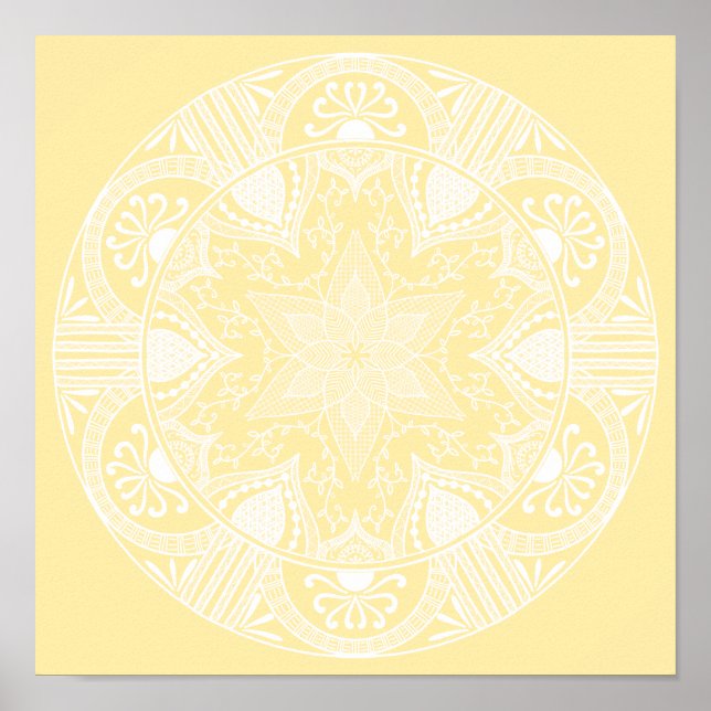 Parchment Mandala Poster (Framsidan)