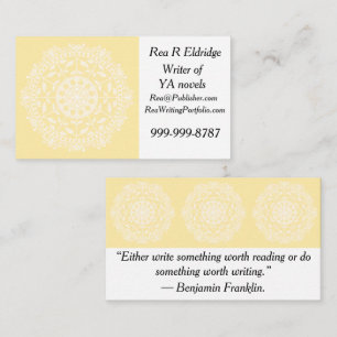 Parchment Mandala Visitkort