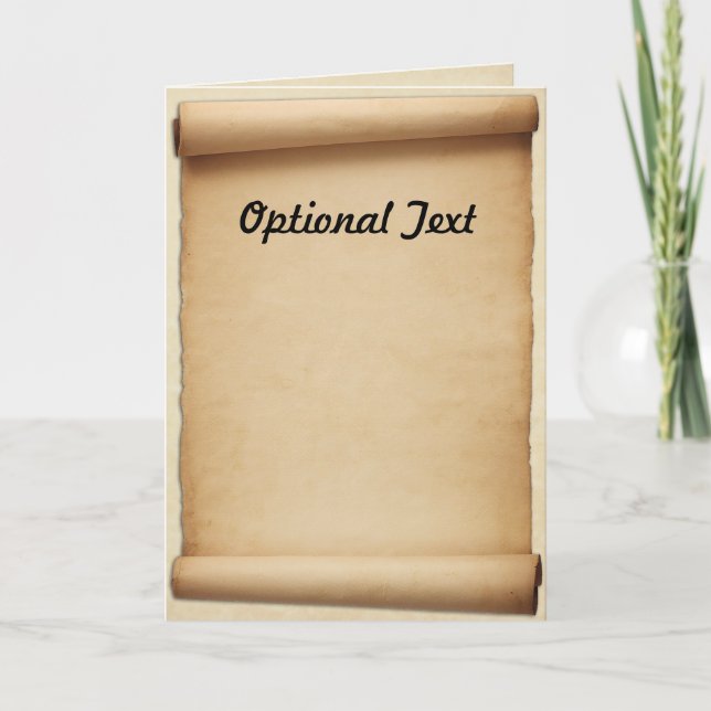 Parchmentkungörelserulla Inbjudan (Framsida)