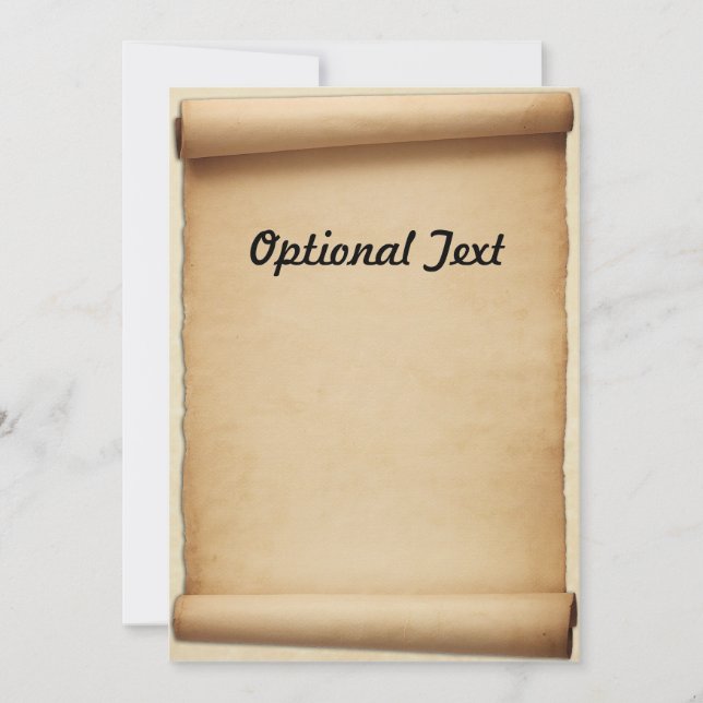 Parchmentkungörelserulla Inbjudningar (Framsida)