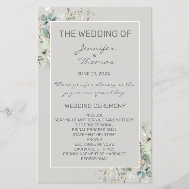 Parchting Färg & Grönt Lövs Fläkt (Framsida)