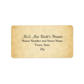 Parchting Mönster Design Bröllop Adressetikett