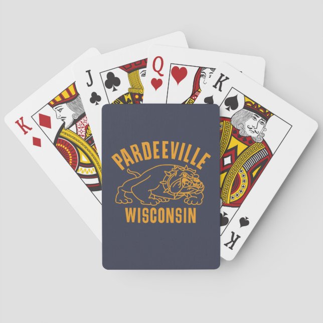 Pardeeville Classic-spelkort Casinokort (Baksidan)