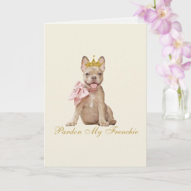 Pardon My Frenchie Kort (Orkide)