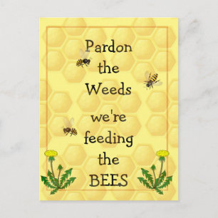 Pardon ogräs Matar Bes Roligt Garden Quote Vykort