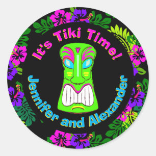 Pardusch Tiki Time Runt Klistermärke