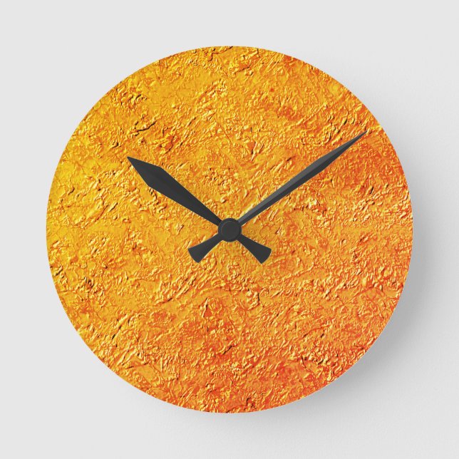 Parede beseituosa com textura amarela e laranja rund klocka (Framsida)