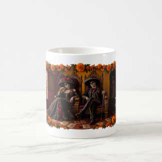 Pareja Calavera – Día de los Muertos Kaffe kopp