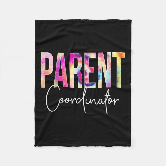 Parent Coordinator Tie Dye Back To School Apprecia Fleecefilt (Framsidan)