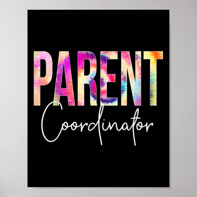 Parent Coordinator Tie Dye Back To School Apprecia Poster (Framsidan)