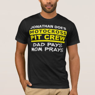 Parental Pit Crew Motocross Dirt Bike Tröja T-shir