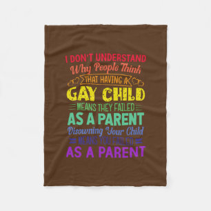 Parenteringsoffert för gay pride, överordnad Mamma Fleecefilt