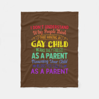 Parenteringsoffert för gay pride, överordnad Mamma Fleecefilt
