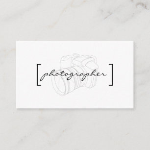 Parenteser/fotoskrivare Visitkort