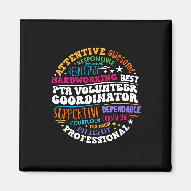 Parents Teacher Ociation Pta Volunteer Coordinator Magnet (Framsidan)