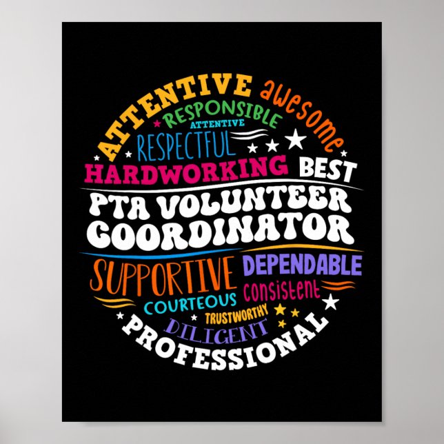 Parents Teacher Ociation Pta Volunteer Coordinator Poster (Framsidan)