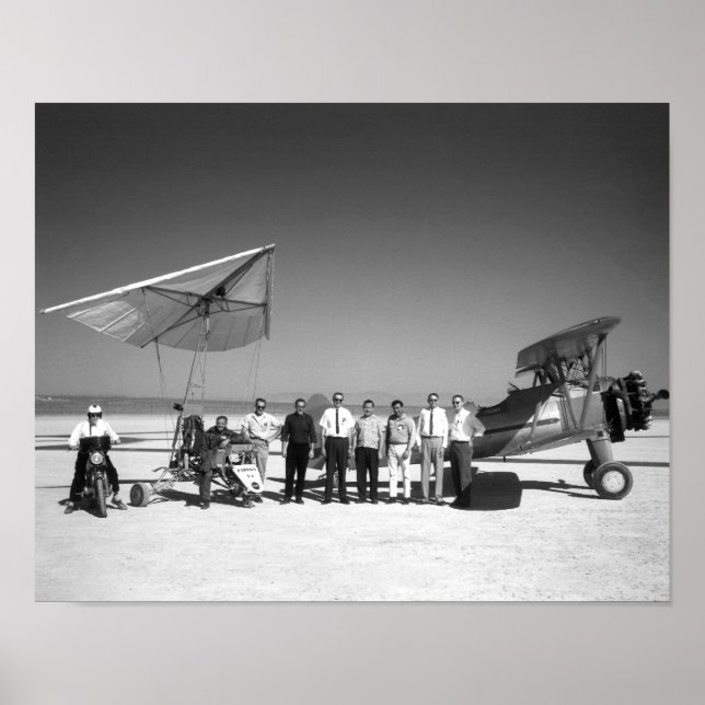 Paresev 1-A och Tow Flygplan med besättning och pi Poster (Framsidan)