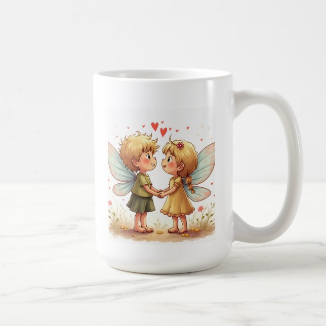 Paret kärlek fairy Mugg (Höger)