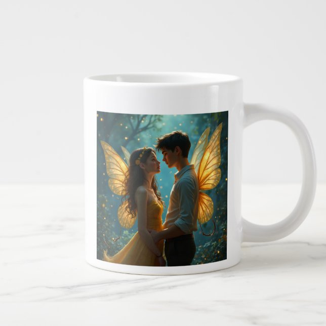 Paret kärlek fairy Mugg Jumbo Mugg (Höger)