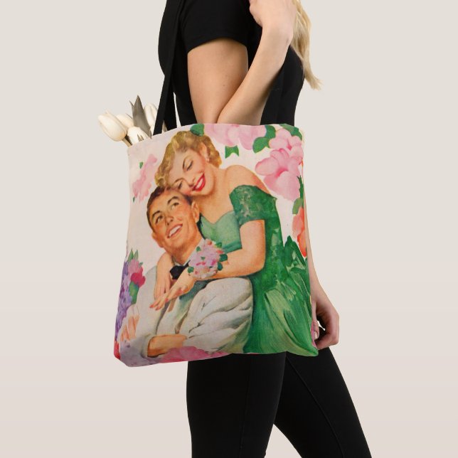 paret lycklig tygkasse (Närbild)