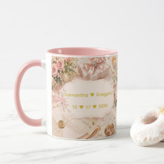 Paret namn Bröllop/årsdag Elegant bröllop Mugg