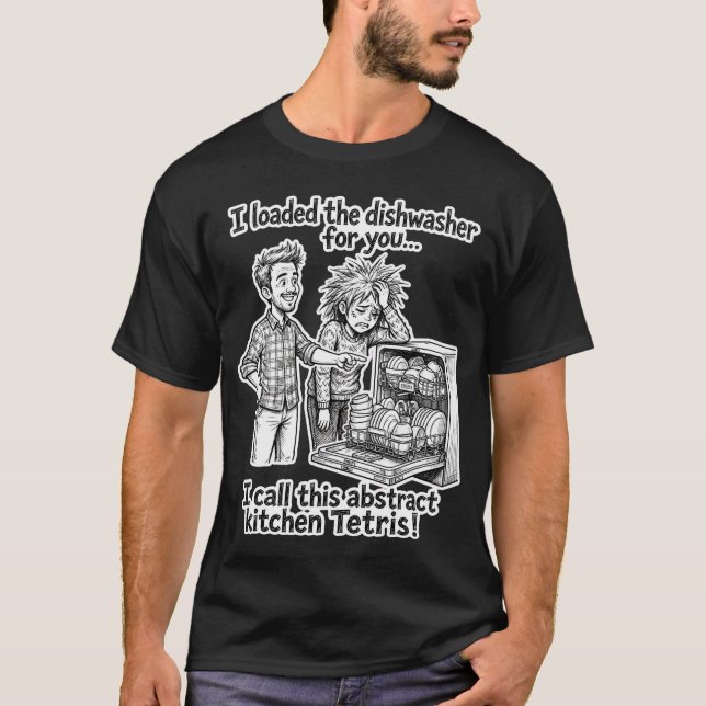 Parets Diskmaskin-Tetris T Shirt (Framsida)