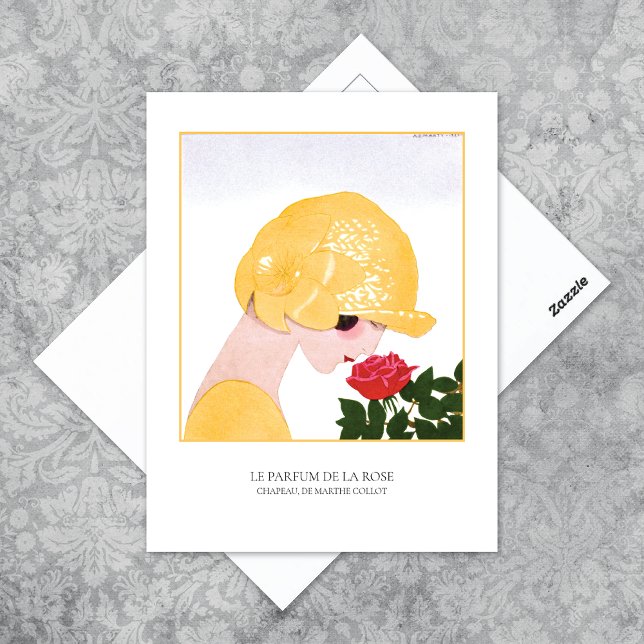 Parfum de la Ro Marty Art Deco Vykort (Skapare uppladdad)