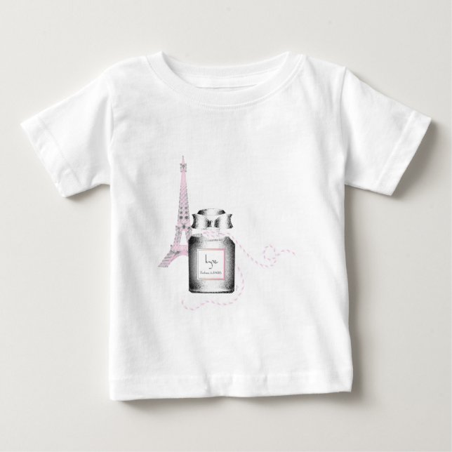 Parfum Flaska med Eiffel Torn och Rope T Shirt (Framsida)