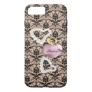 Parfum & Pearls Taupe Damask iPhone7PlusTough Fodr