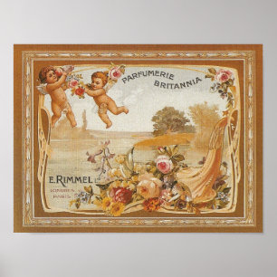 Parfumerie Britannia vintage annons - tryck