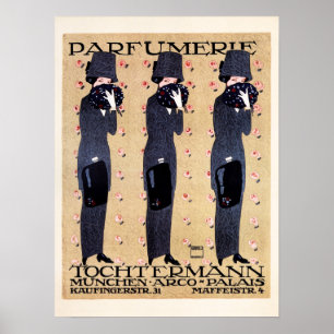 PARFUMERIE TOCHTERMANN München Ludwig Hohlwein Old Poster