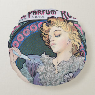 Parfym, Alphonse Mucha Dekorativ kudde