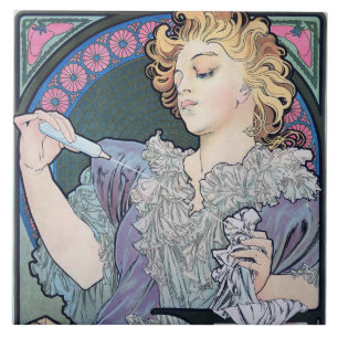 Parfym, Alphonse Mucha Kakelplatta